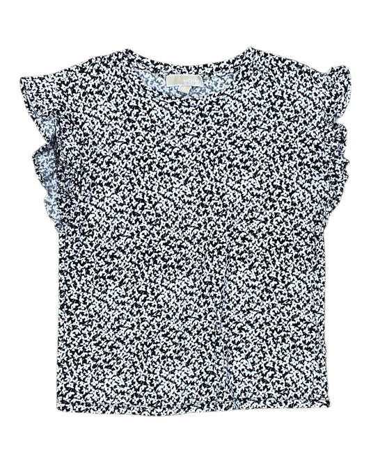 Top Ss By Michael By Michael Kors In Black & White, Size:S