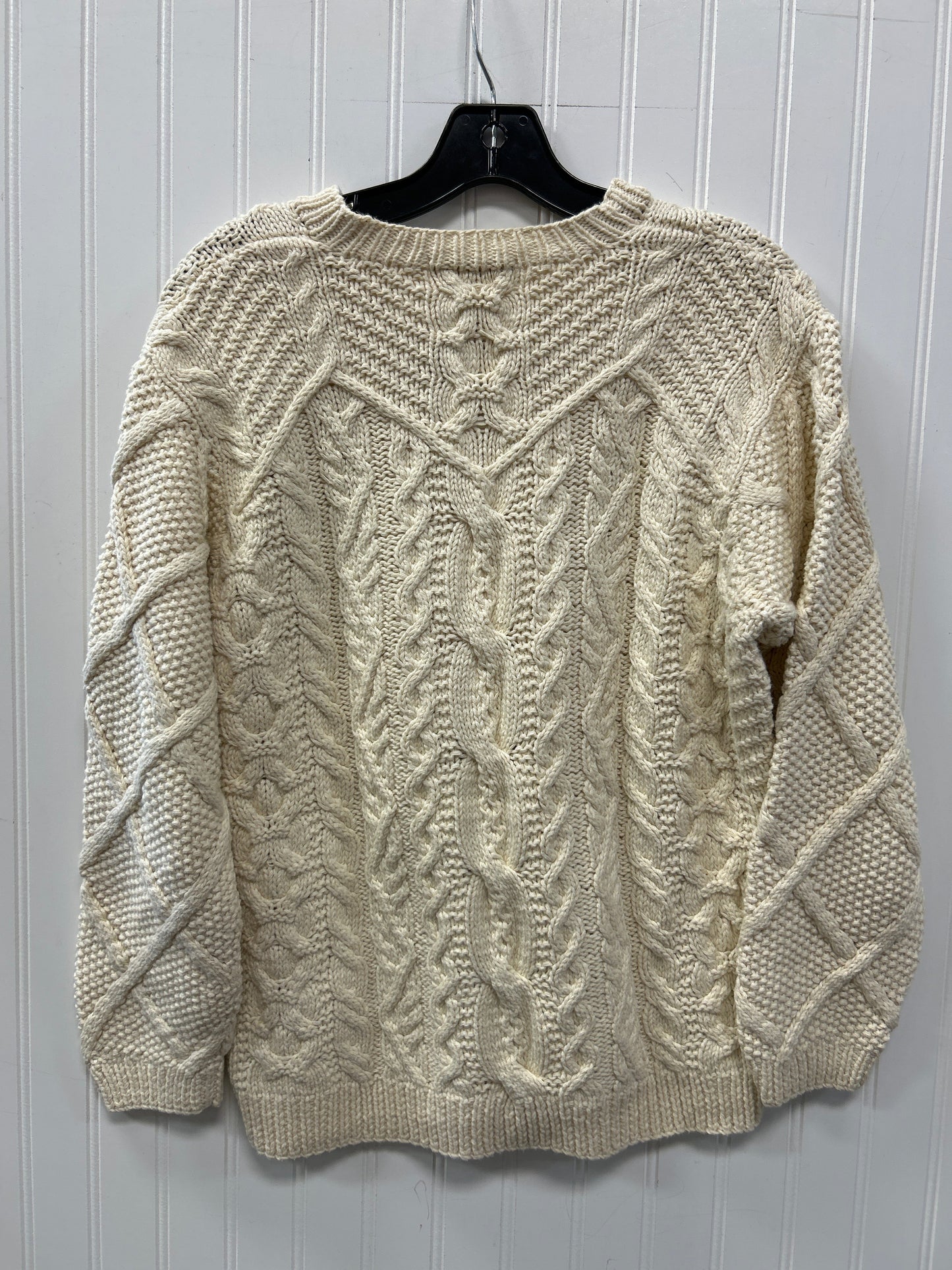 Sweater By Eddie Bauer In Cream, Size:S