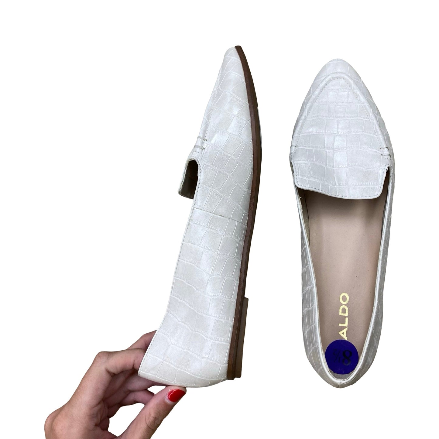 Shoes Flats By Aldo In Ivory, Size:8.5