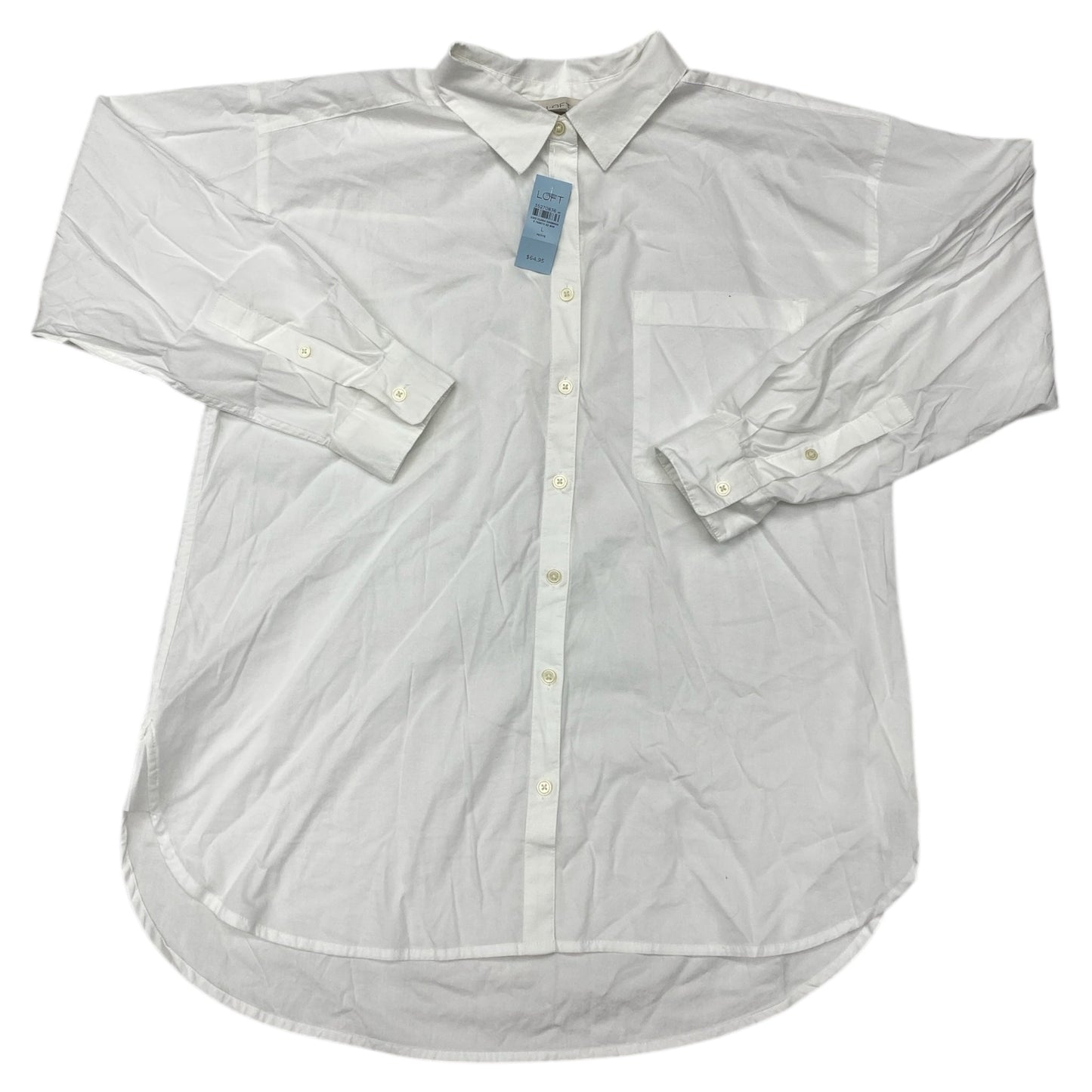 Top Ls By Loft In White, Size:Lp