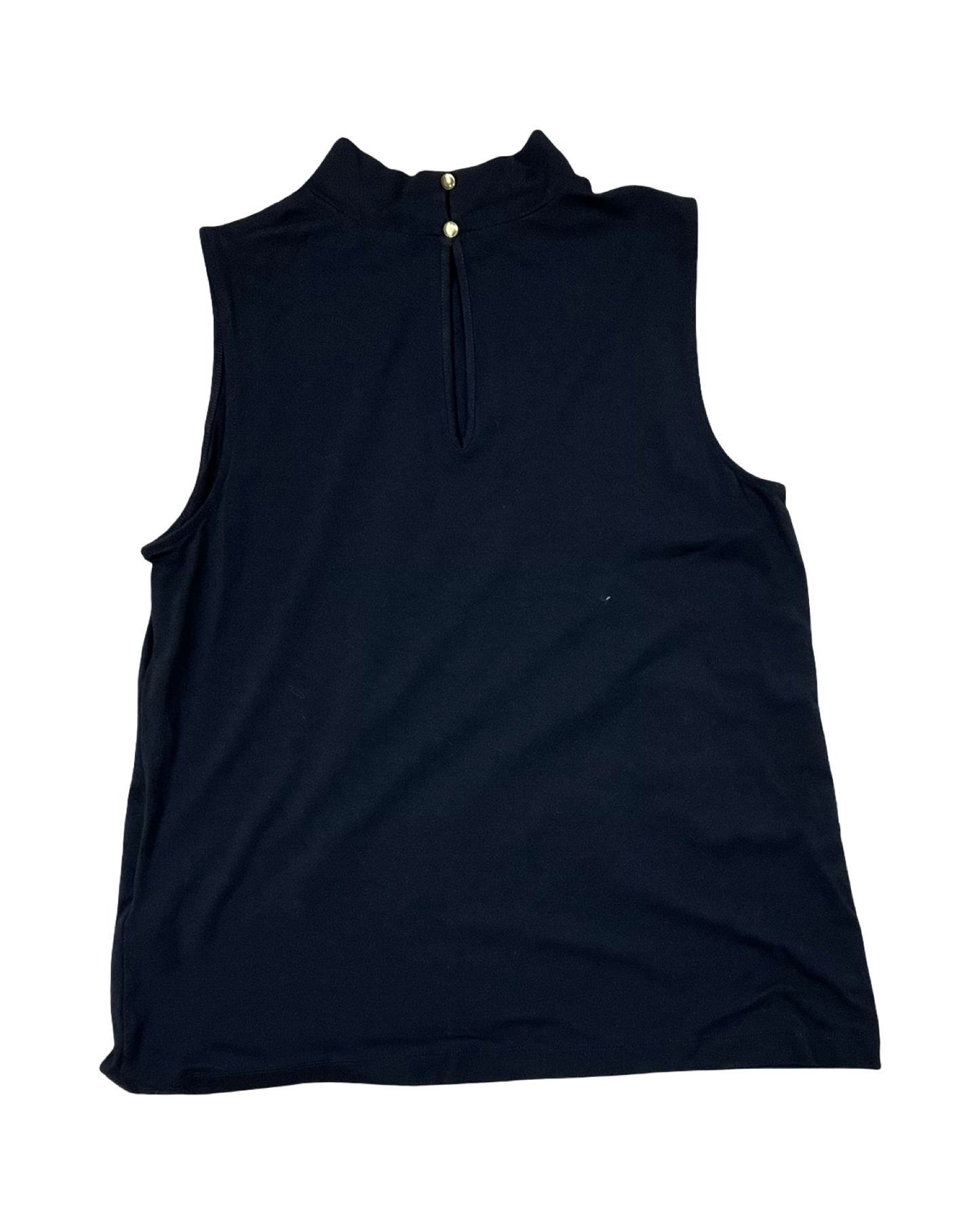 Top Sleeveless By Chicos In Black, Size:L