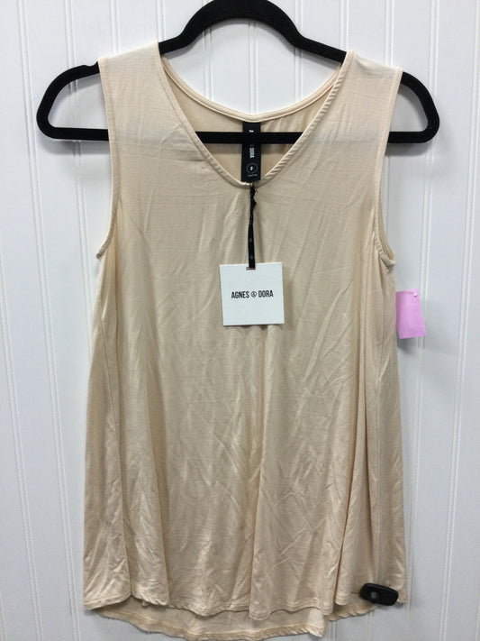 Top Sleeveless By Agnes & Dora In Cream, Size:S