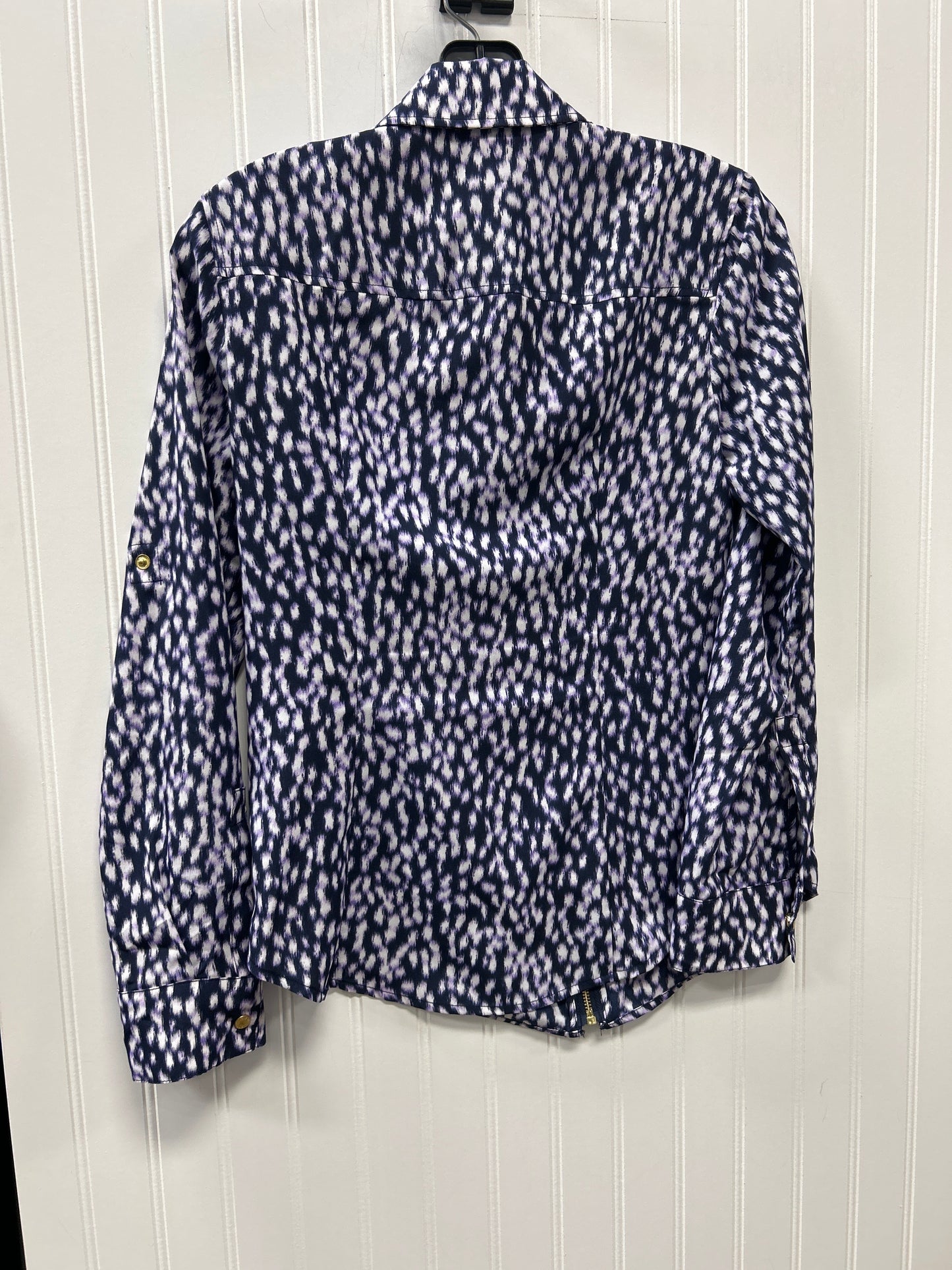Blouse Ls By Michael By Michael Kors In Purple, Size:Xs
