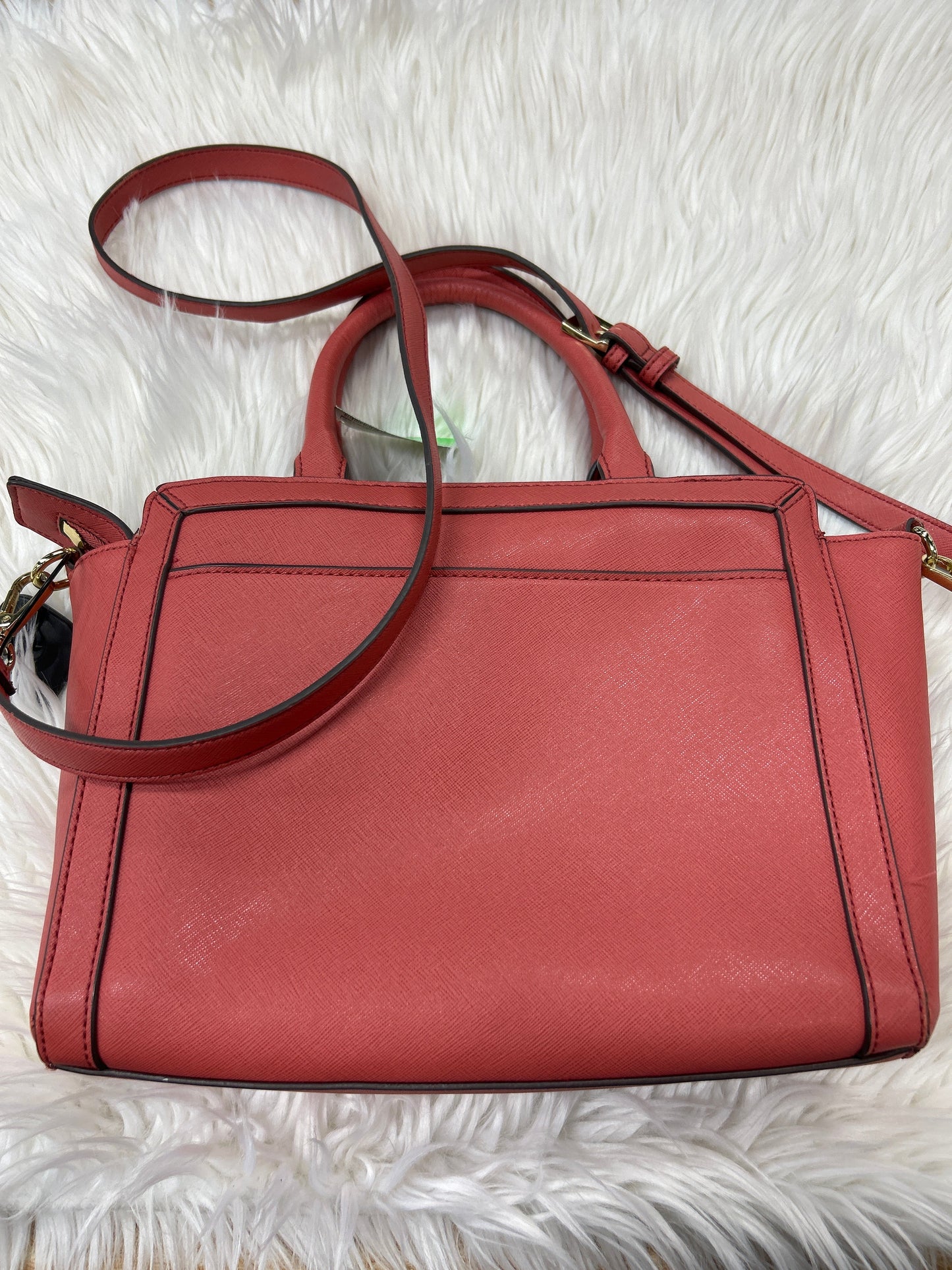Handbag By Liz Claiborne In Coral, Size:Medium