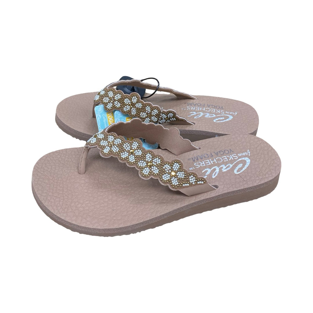 Sandals Flats By Skechers In Brown, Size:8