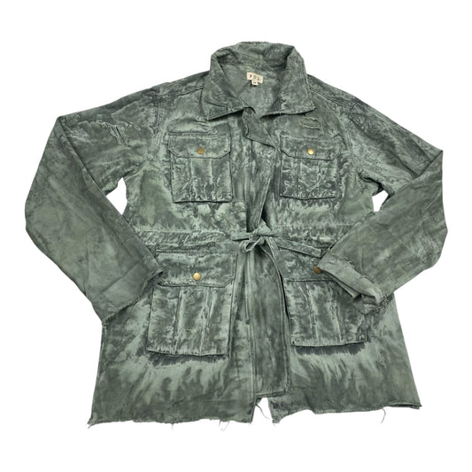 Jacket Shirt By Pol In Green, Size:M