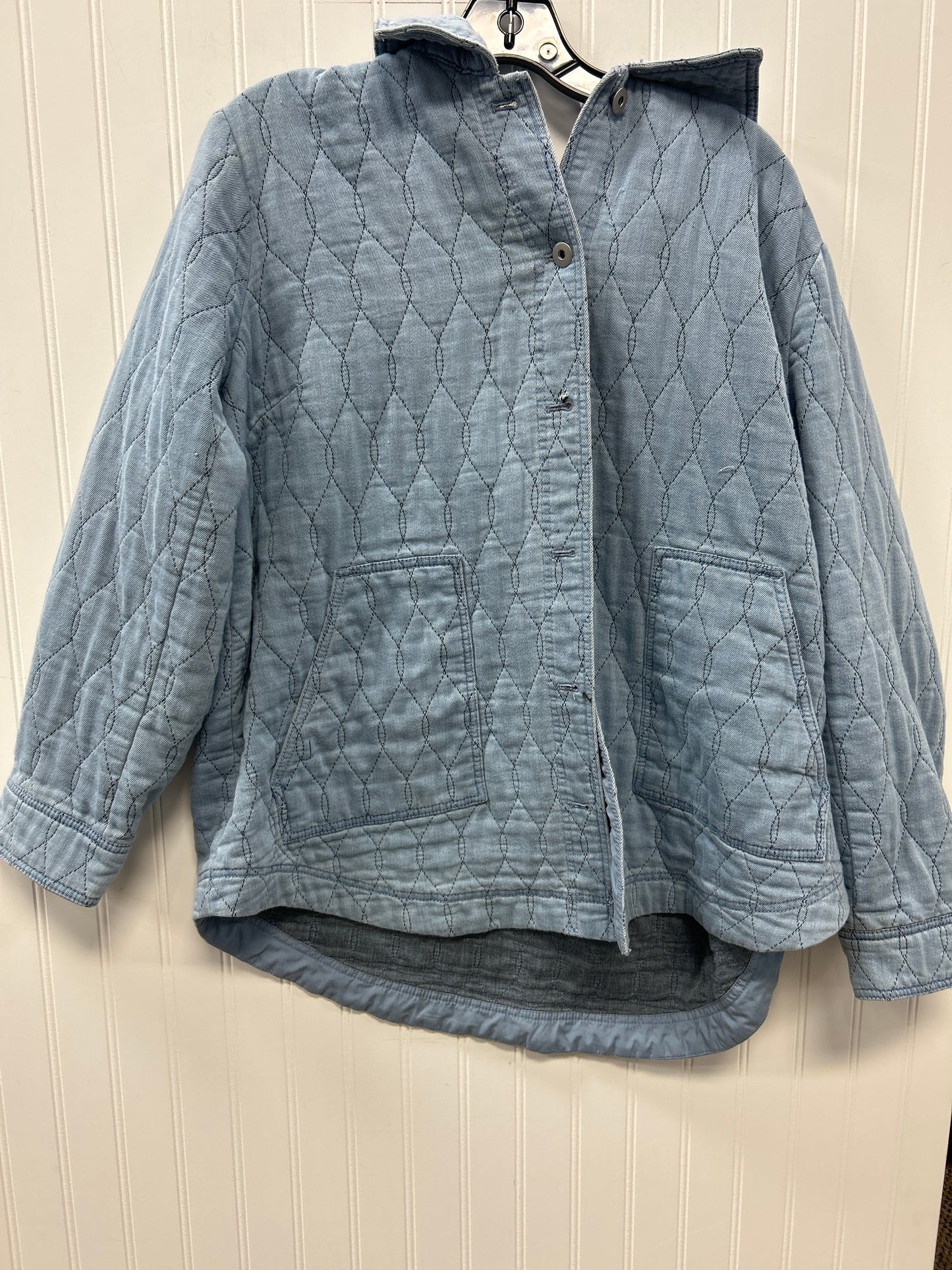 Jacket Denim By J. Jill In Blue Denim, Size:Xl