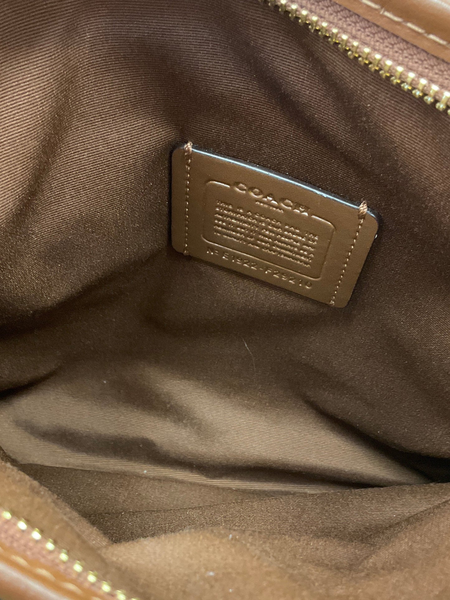 Crossbody Designer By Coach, Size: Medium