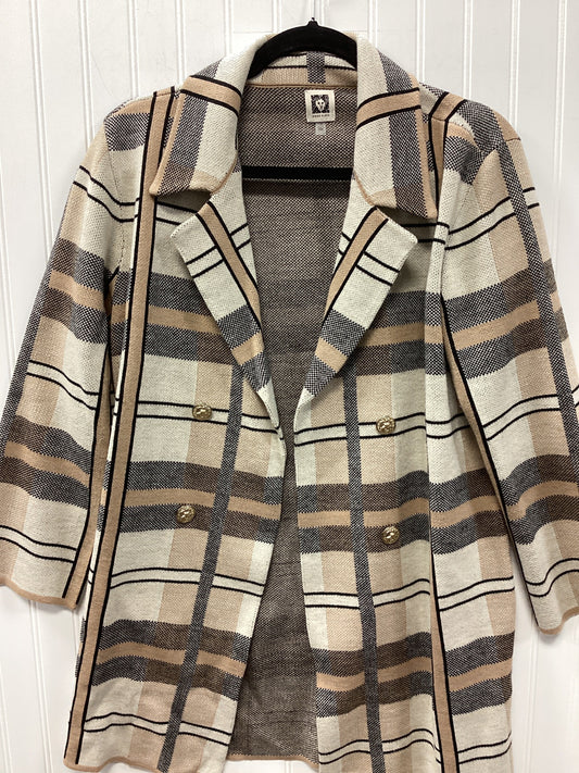 Sweater Cardigan By Anne Klein In Cream, Size:M