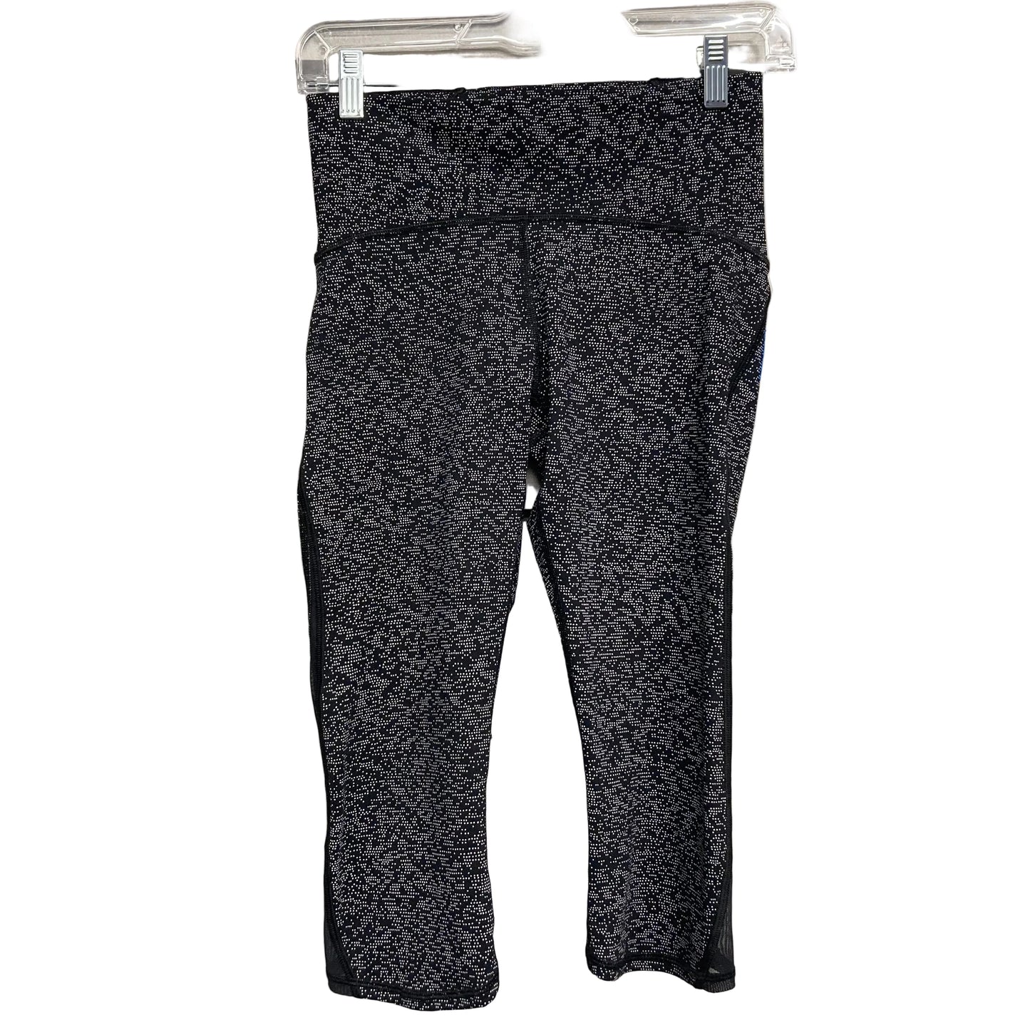Athletic Leggings Capris By Lululemon In Black & White, Size:S