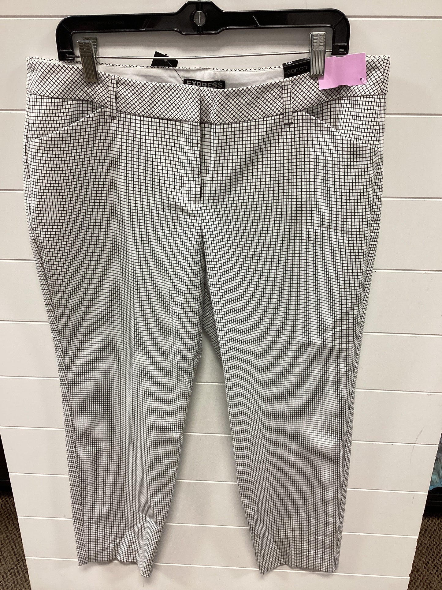 Pants Dress By Express In White, Size:12