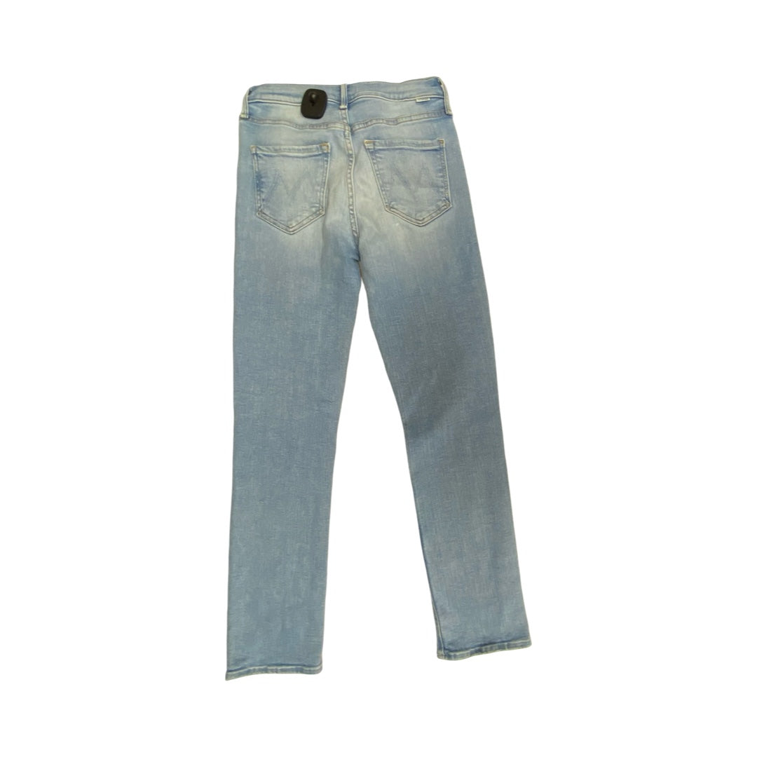Jeans Straight By Mother In Blue Denim, Size:0