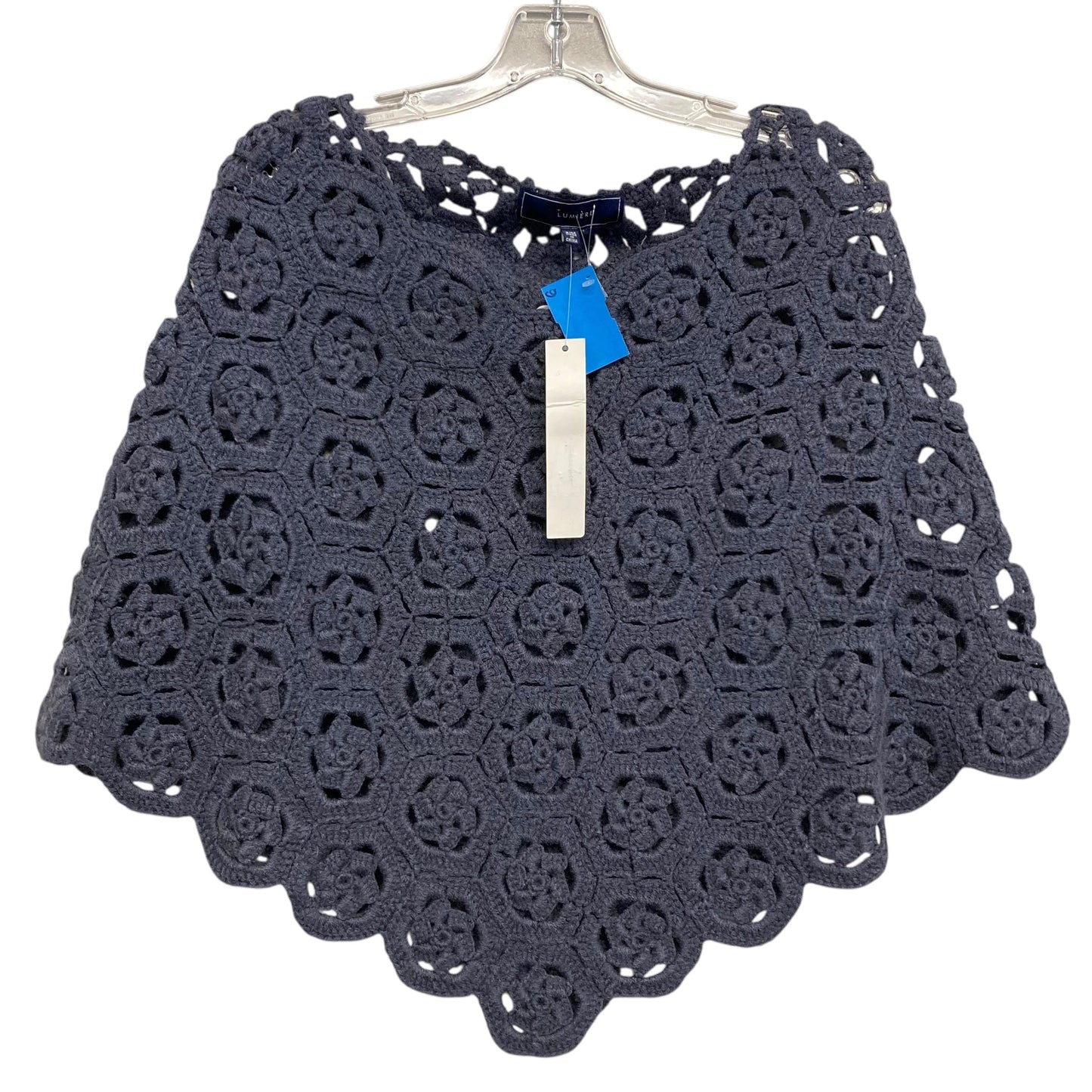 Poncho By Lumiere In Blue, Size:S