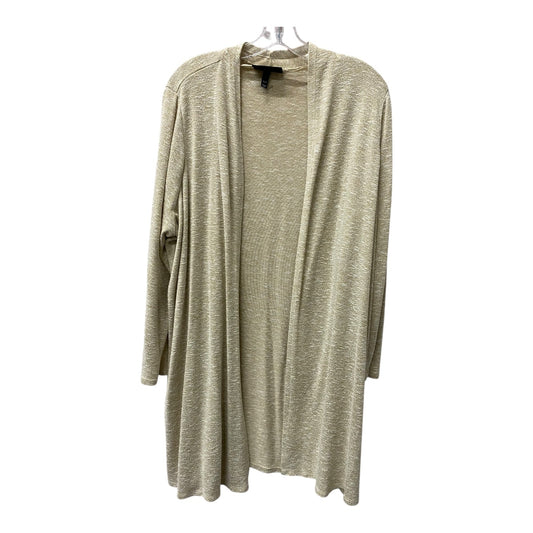 Sweater Cardigan By Lane Bryant In Tan, Size:1X