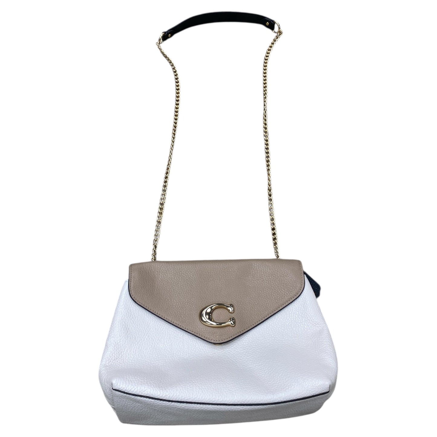 Handbag Designer By Coach In Brown & Cream, Size:Medium