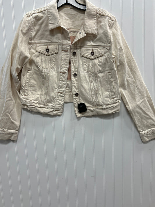 Jacket Denim By Toms In Cream, Size:L