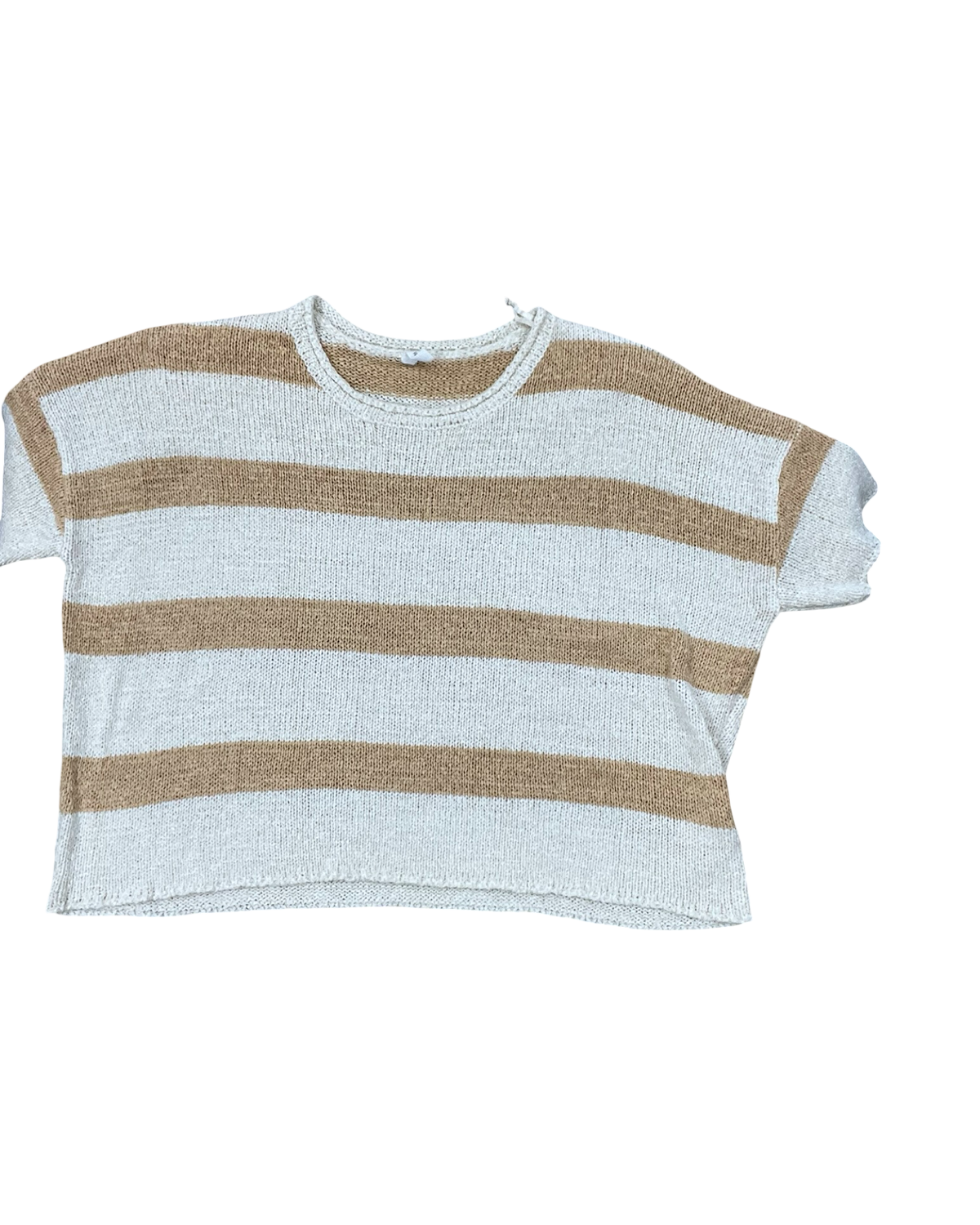 Sweater Ss By Wishlist In Cream & Tan, Size:S