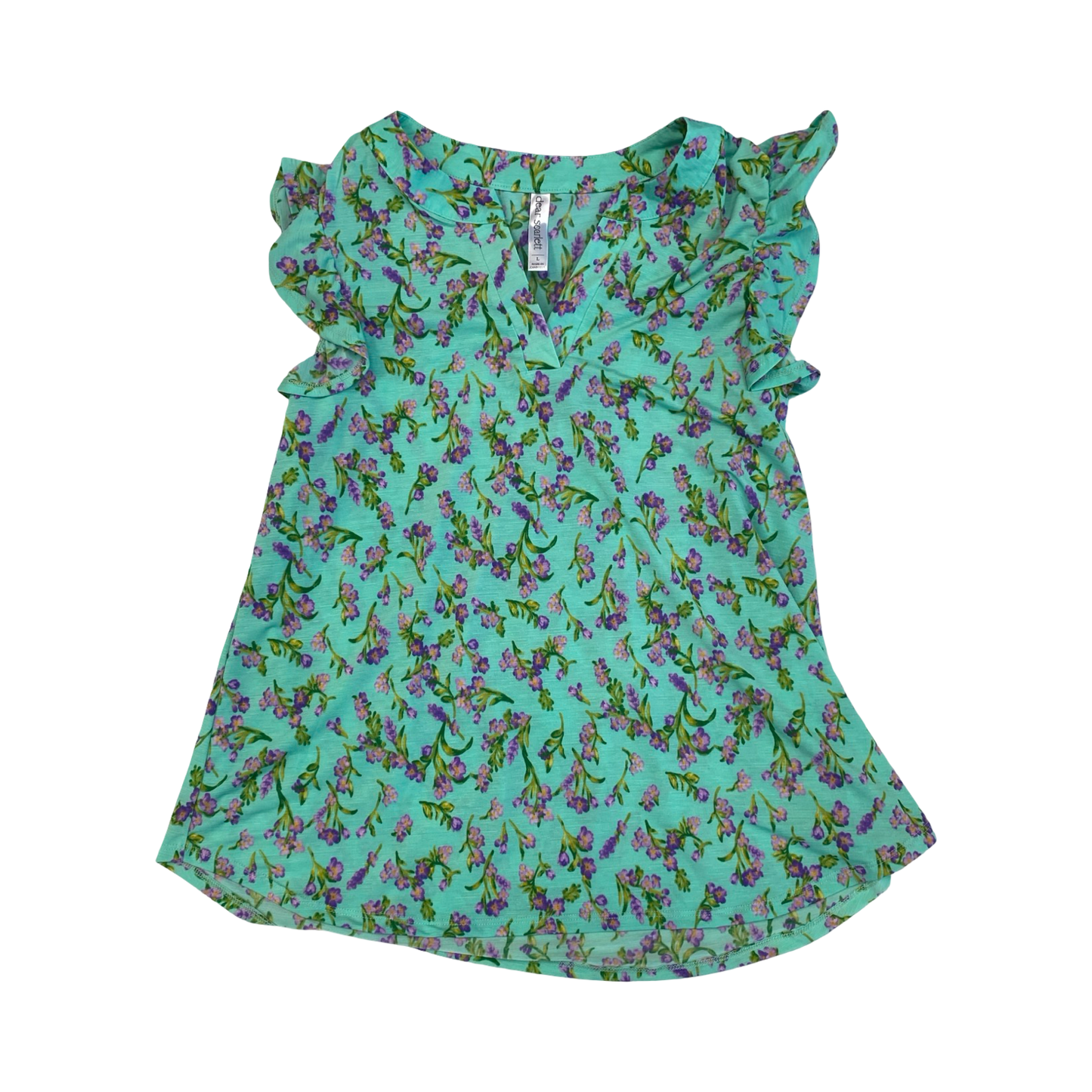 Top Sleeveless By Dear Scarlett In Floral Print, Size:L