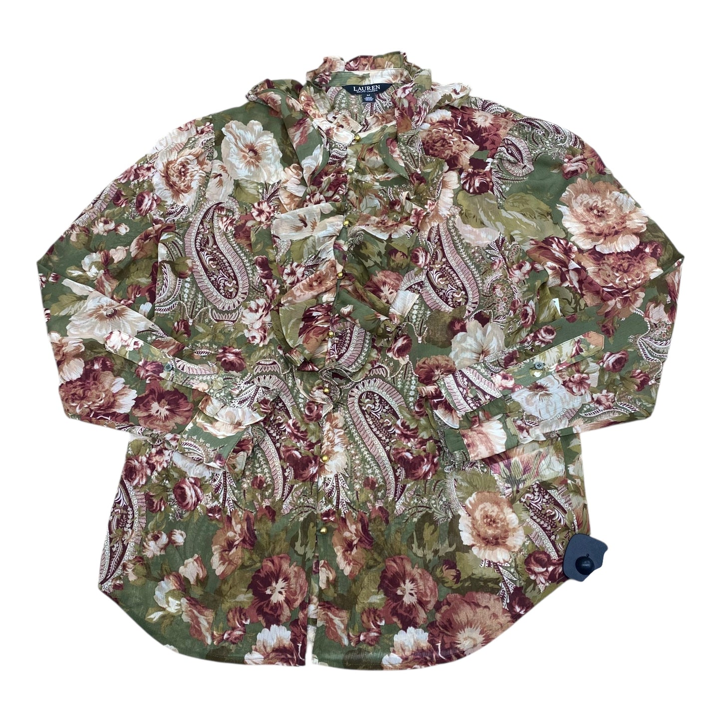 Top Ls By Lauren By Ralph Lauren In Multi, Size:M
