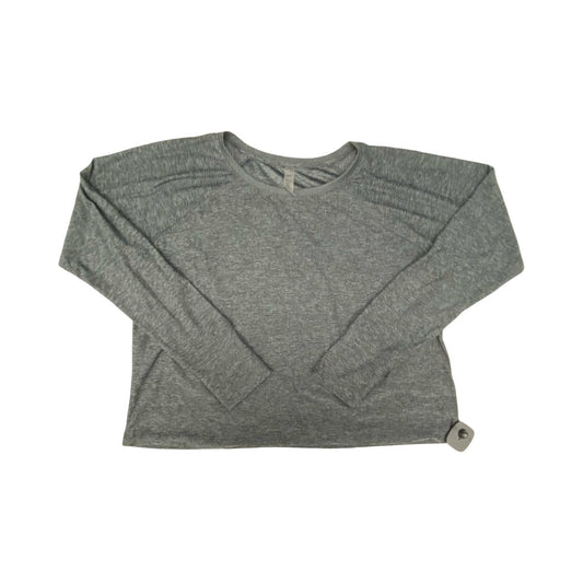 Athletic Top Ls Crewneck By Beyond Yoga In Grey, Size:M