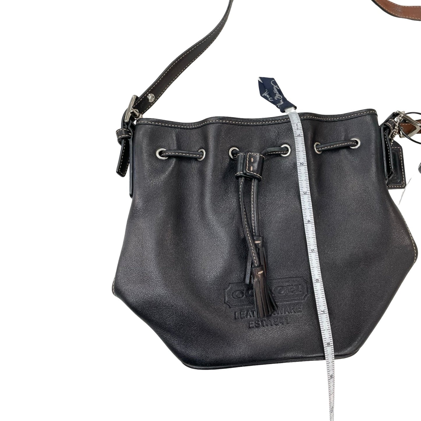 Handbag Designer By Coach In Black, Size:Medium