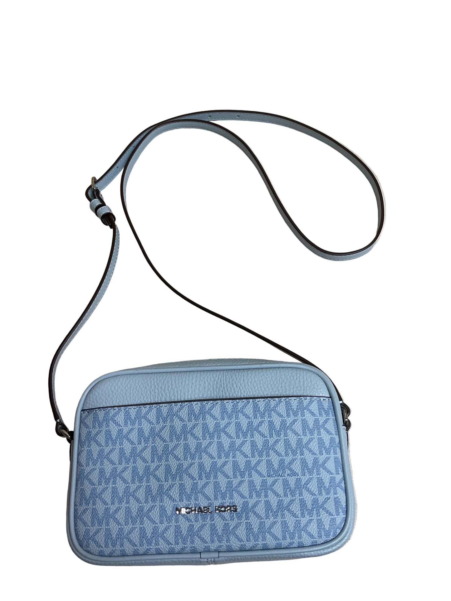 Crossbody Designer By Michael Kors In Blue, Size:Small