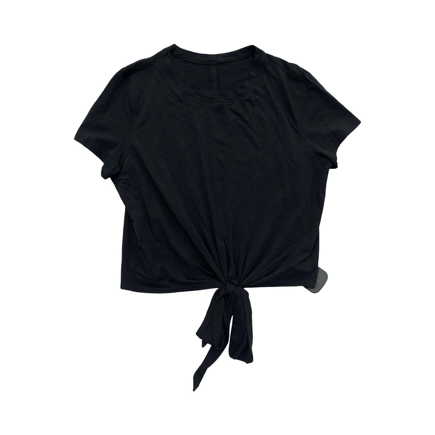 Athletic Top Ss By Lululemon In Black, Size:S