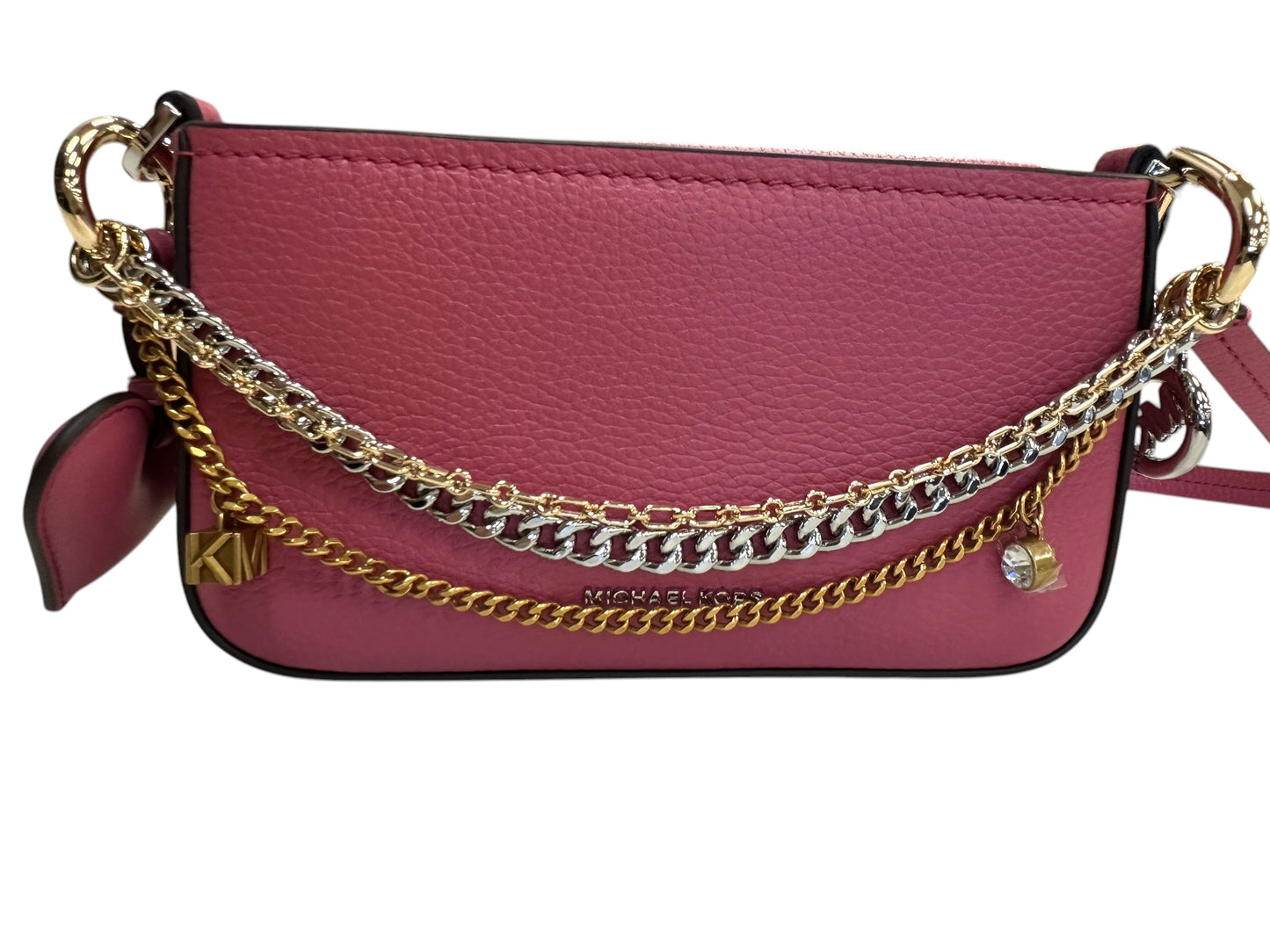Crossbody Designer By Michael Kors In Pink, Size:Small