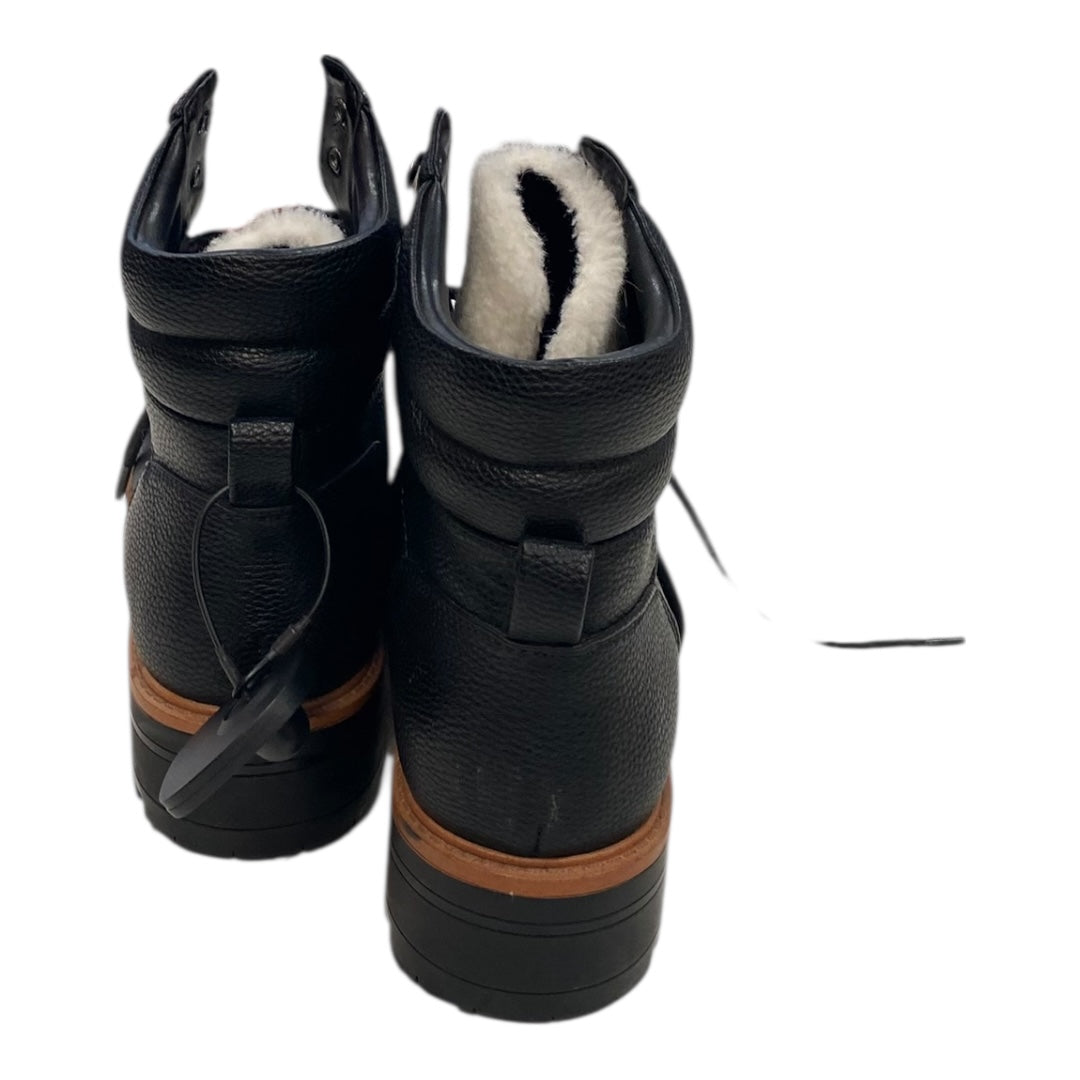 Boots Ankle Flats By Marc Fisher In Black, Size:8