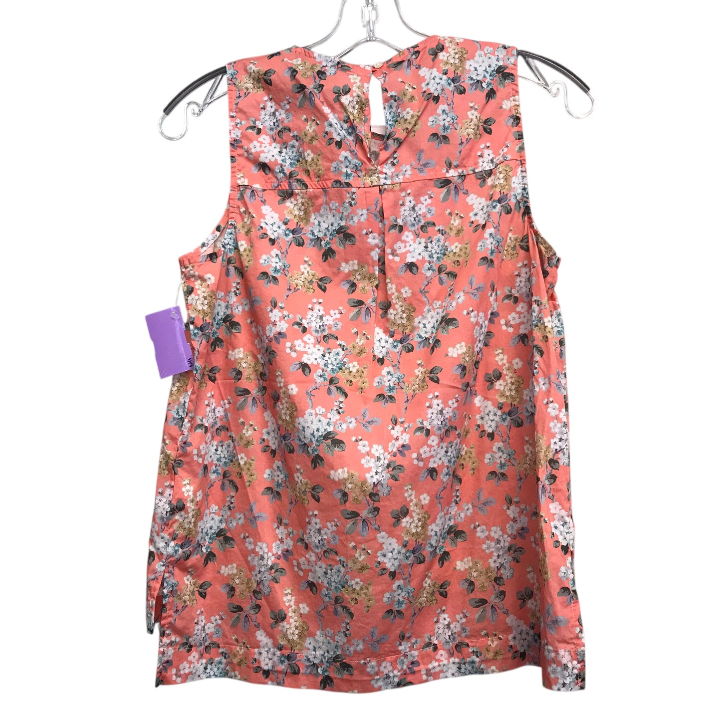 Top Sleeveless By J. Crew In Floral Print, Size:M