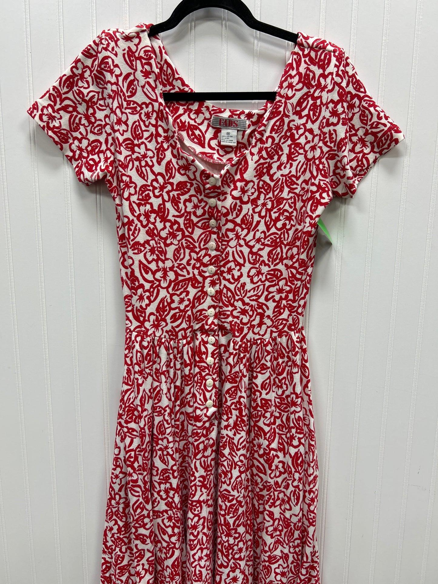 Dress Casual Maxi By Clothes Mentor In Red & White, Size:M