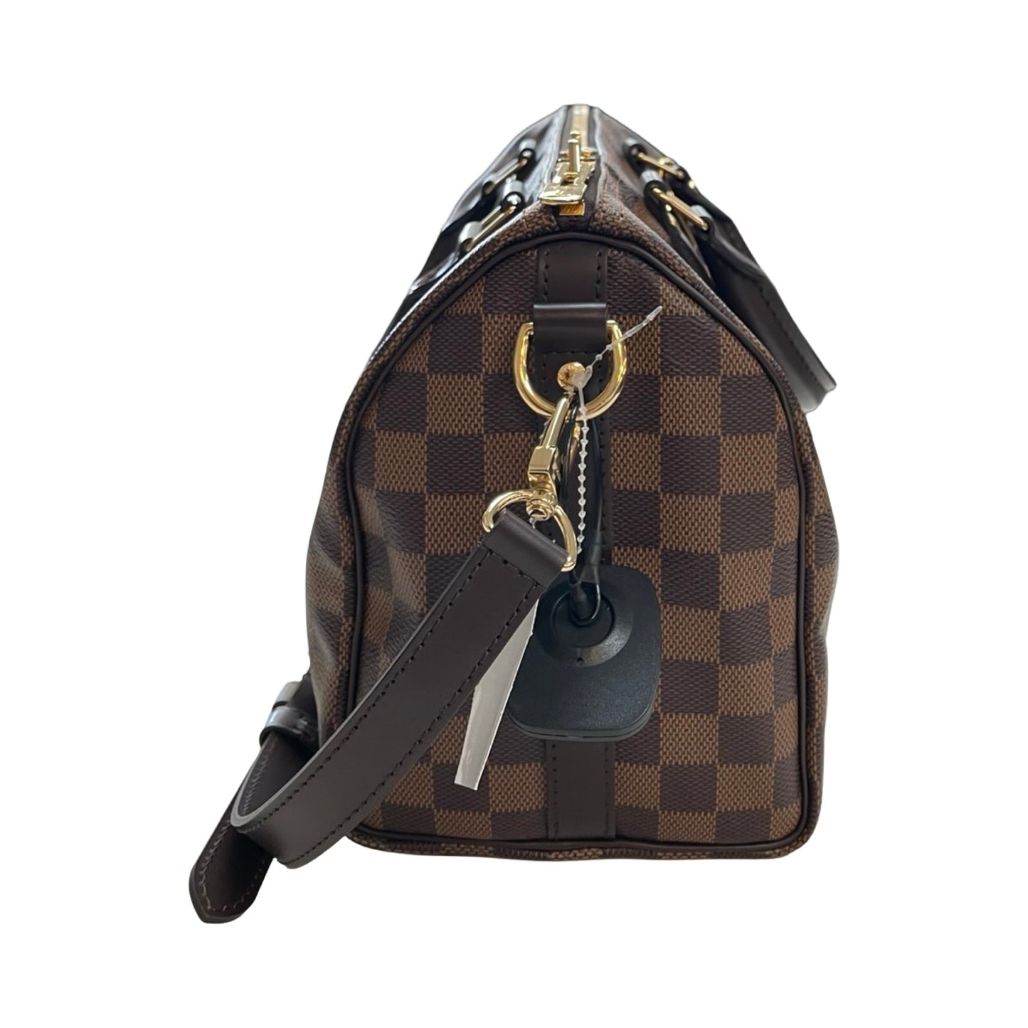 Handbag Luxury Designer By Louis Vuitton In Brown, Size:Small