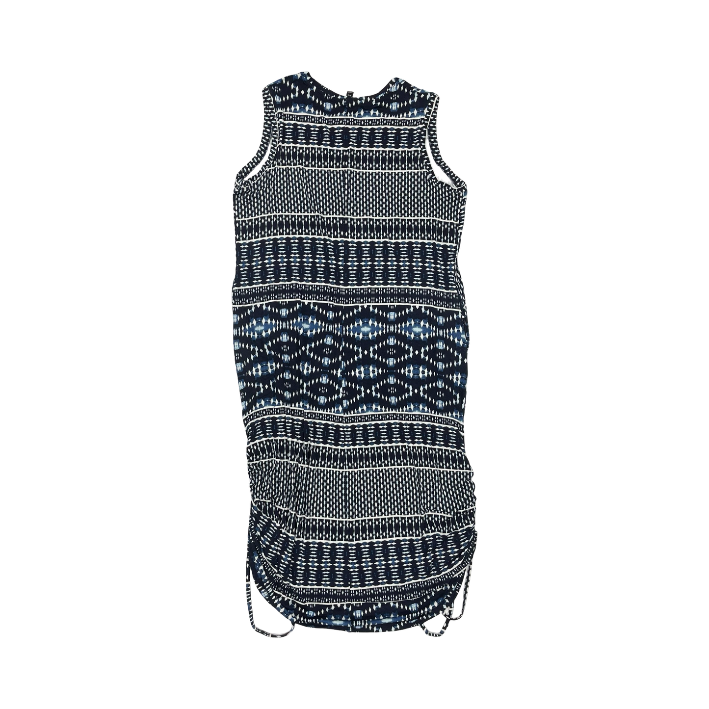 Dress Casual Midi By Lane Bryant In Blue & White, Size:L