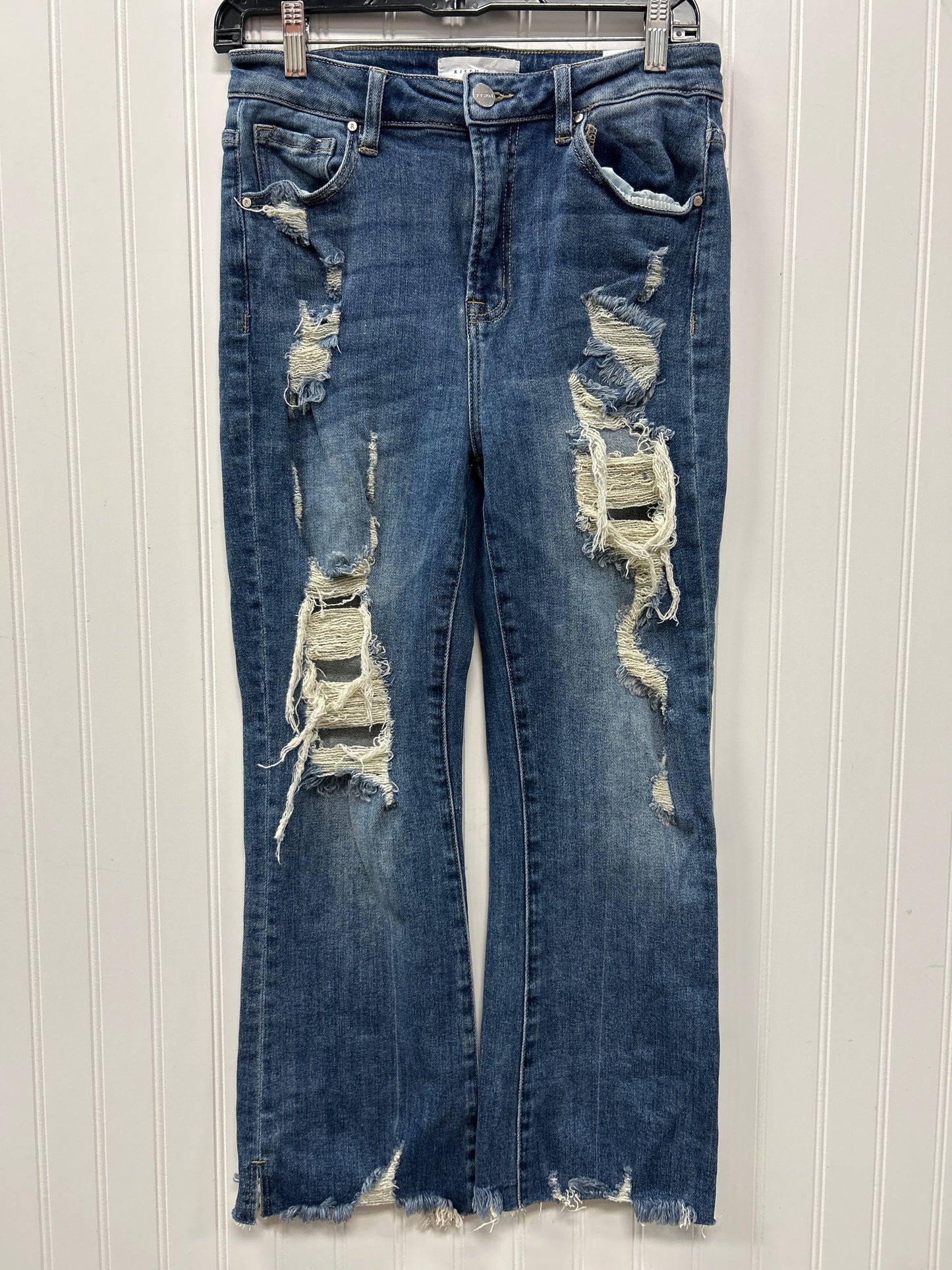 Jeans Boot Cut By Risen In Blue Denim, Size:6