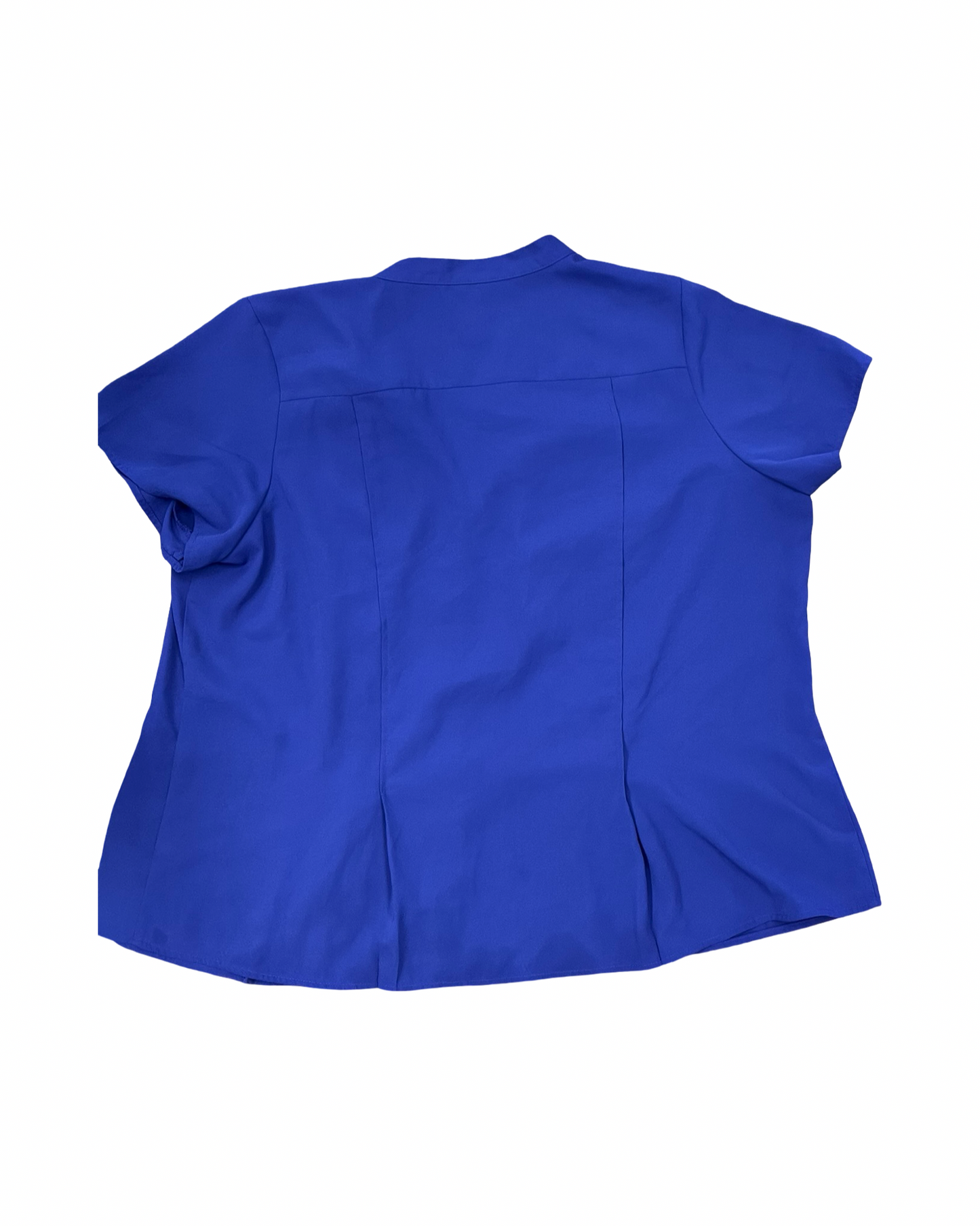 Blouse Ss By 212 Collection In Blue, Size:1X