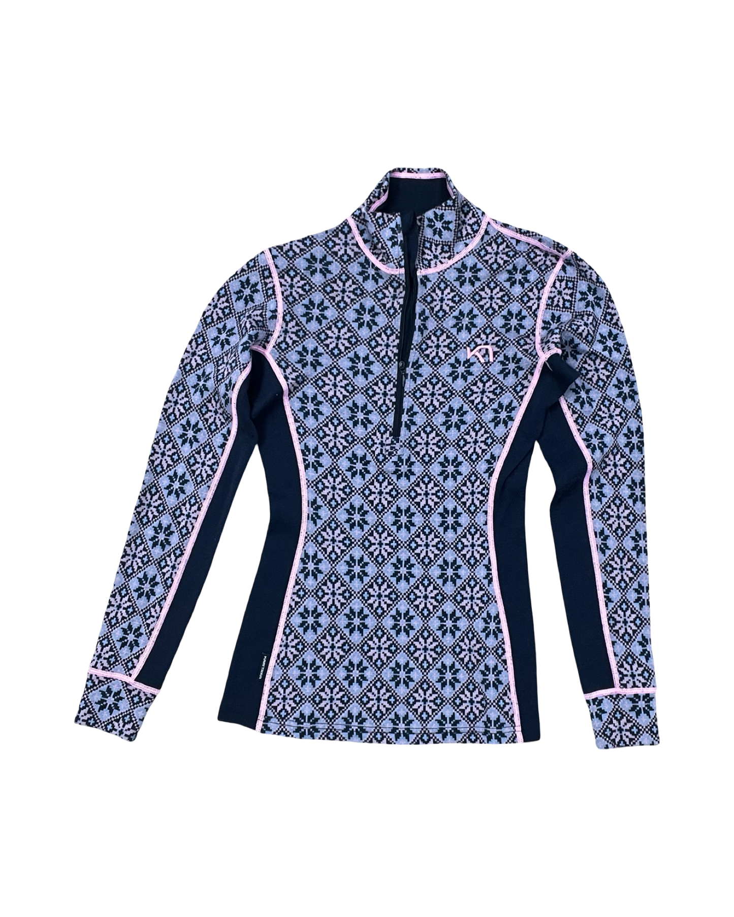 Top Ls By Clothes Mentor In Blue & Pink, Size:S