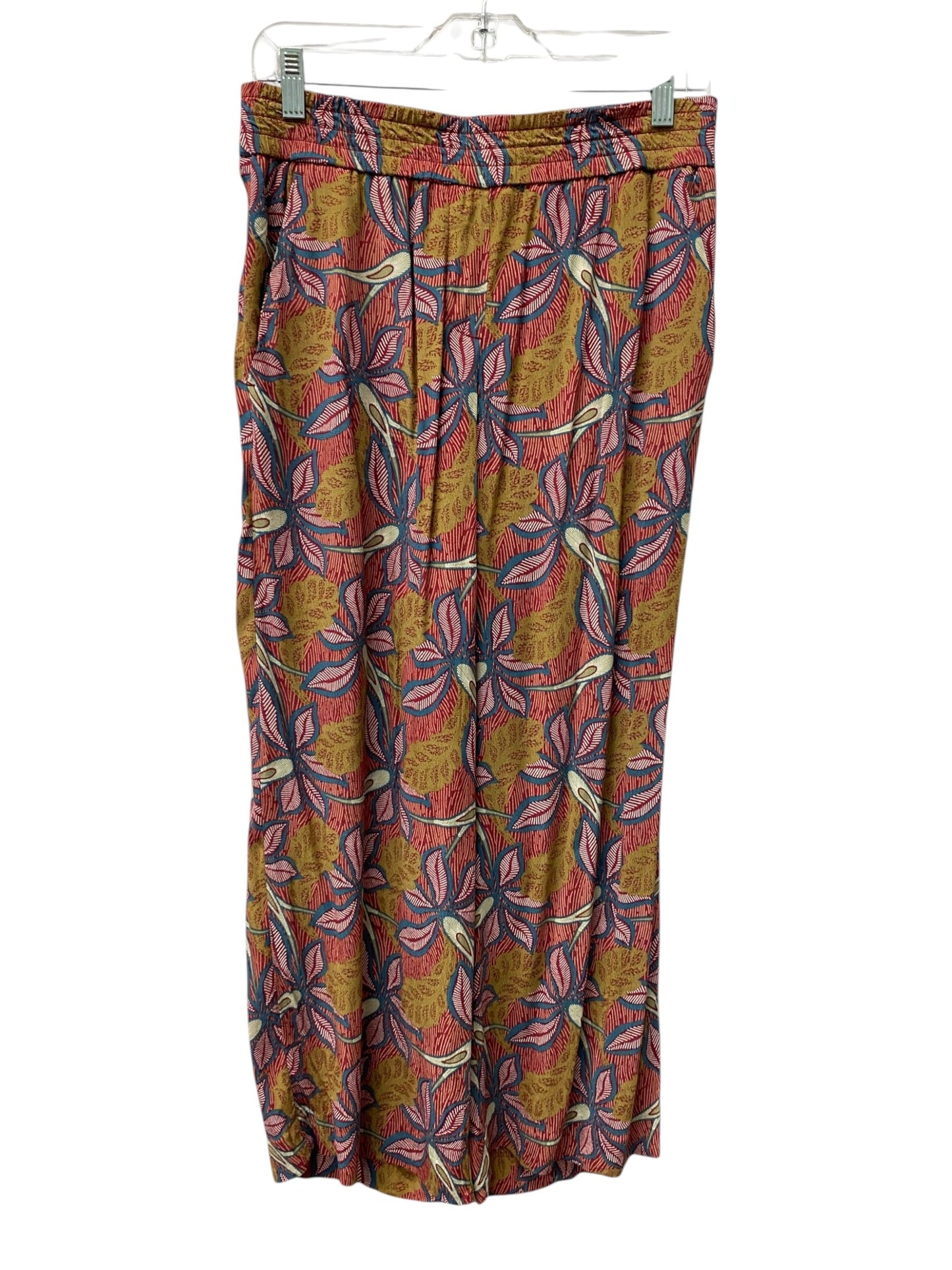 Pants Lounge By Loft In Red & Tan, Size:0