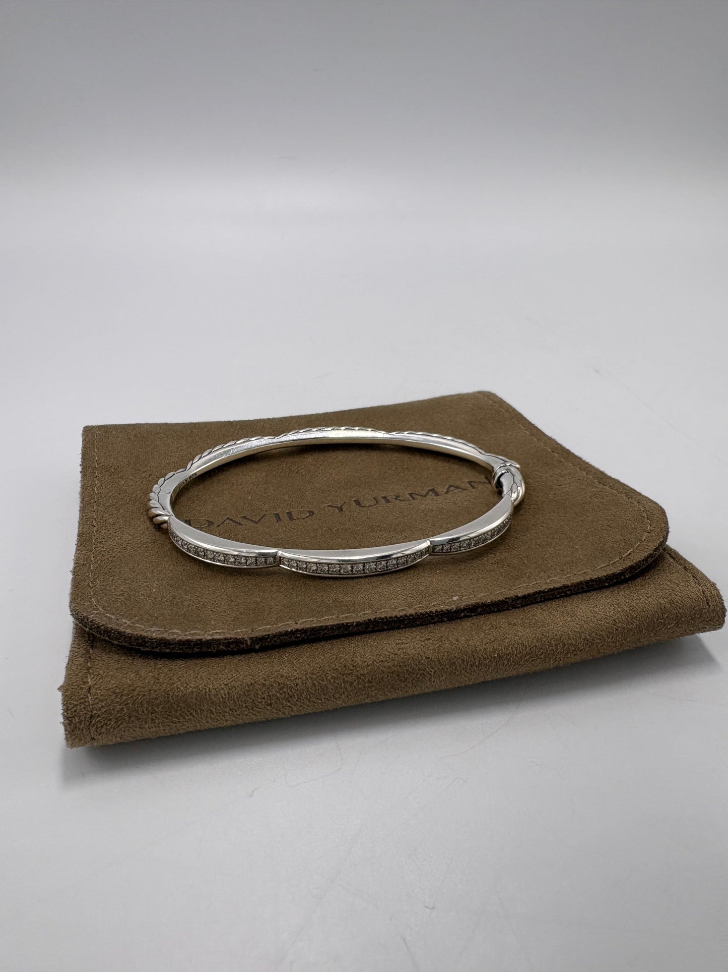 David Yurman Tides 3 Station Diamond Luxury Bracelet