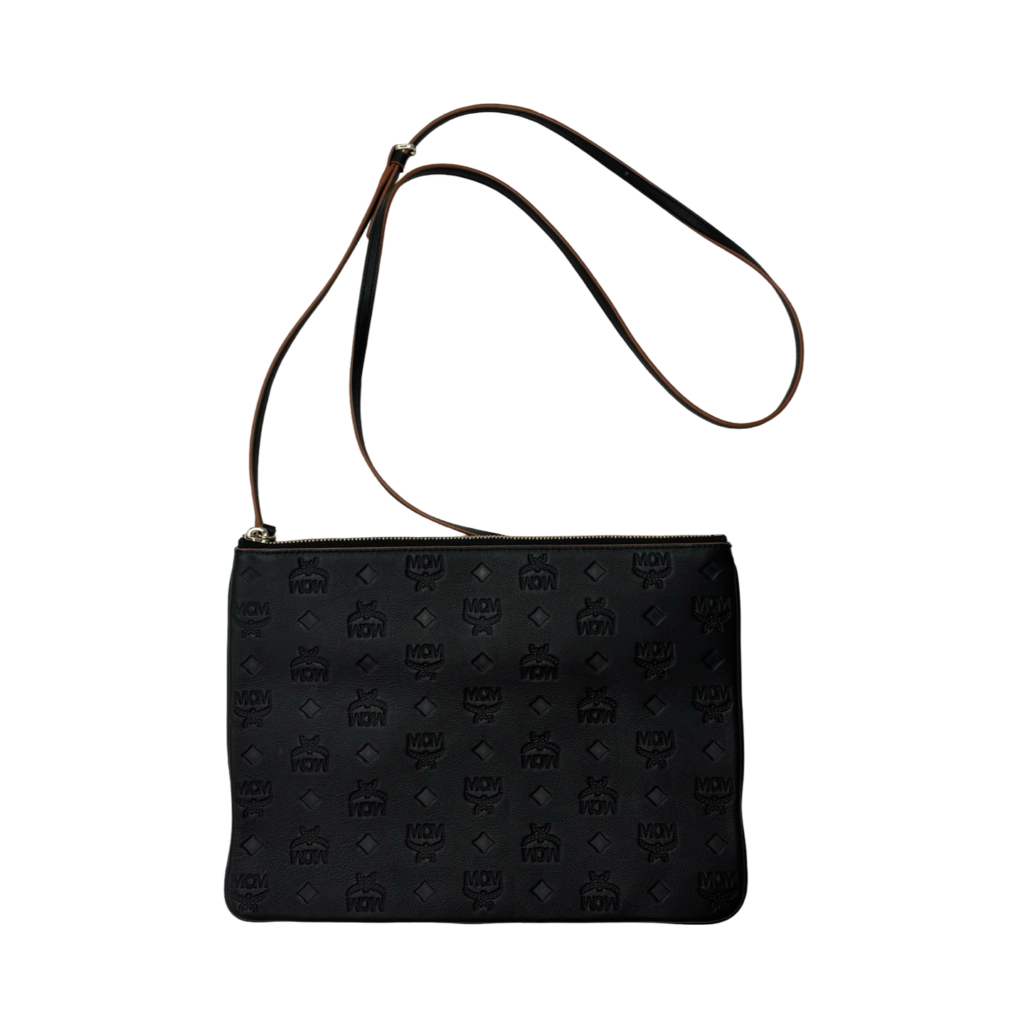 Crossbody Luxury Designer By Mcm In Black, Size:Medium
