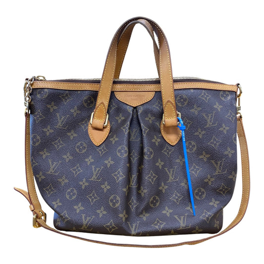 Handbag Luxury Designer By Louis Vuitton In Brown, Size:Medium
