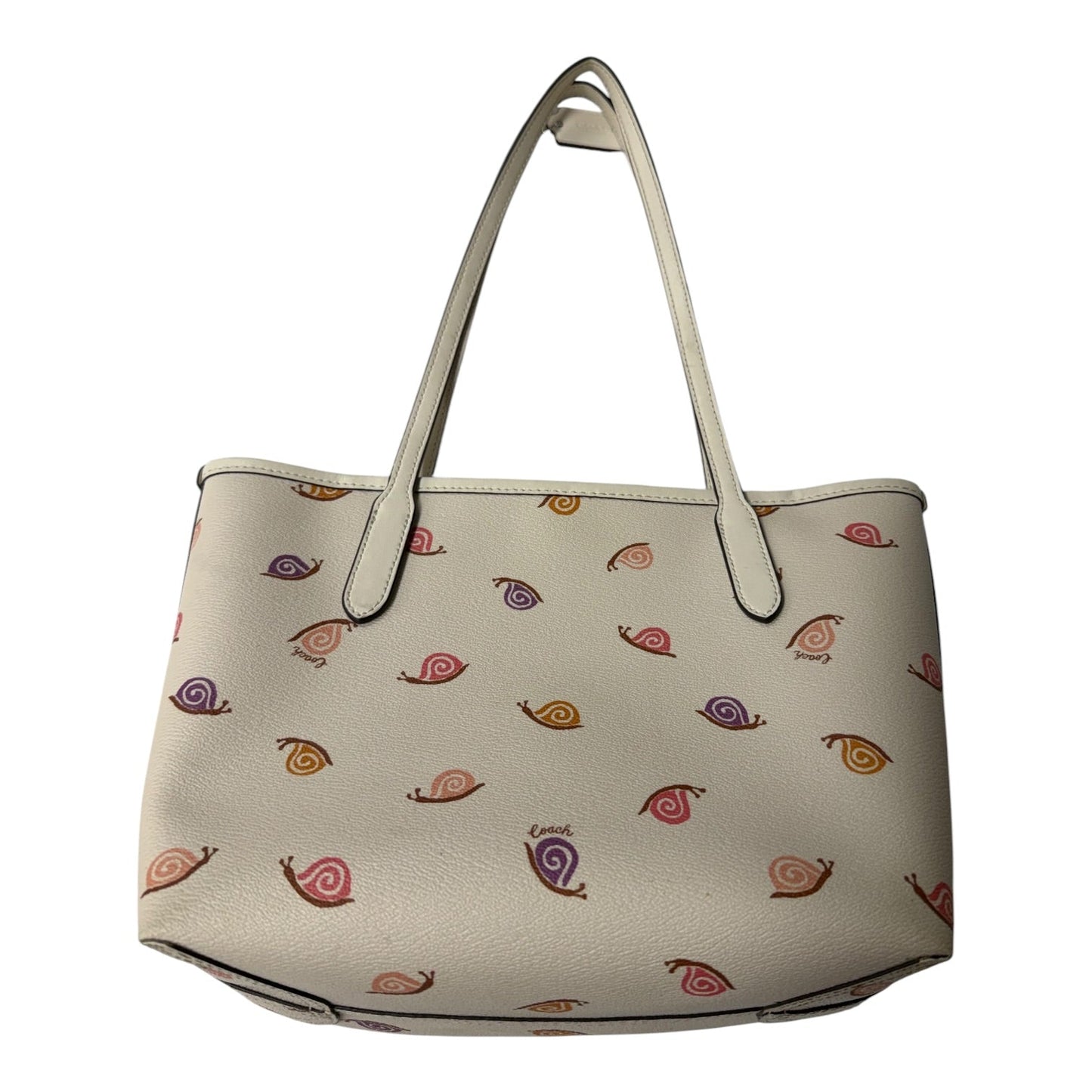 Handbag Designer By Coach In Beige, Size:Small