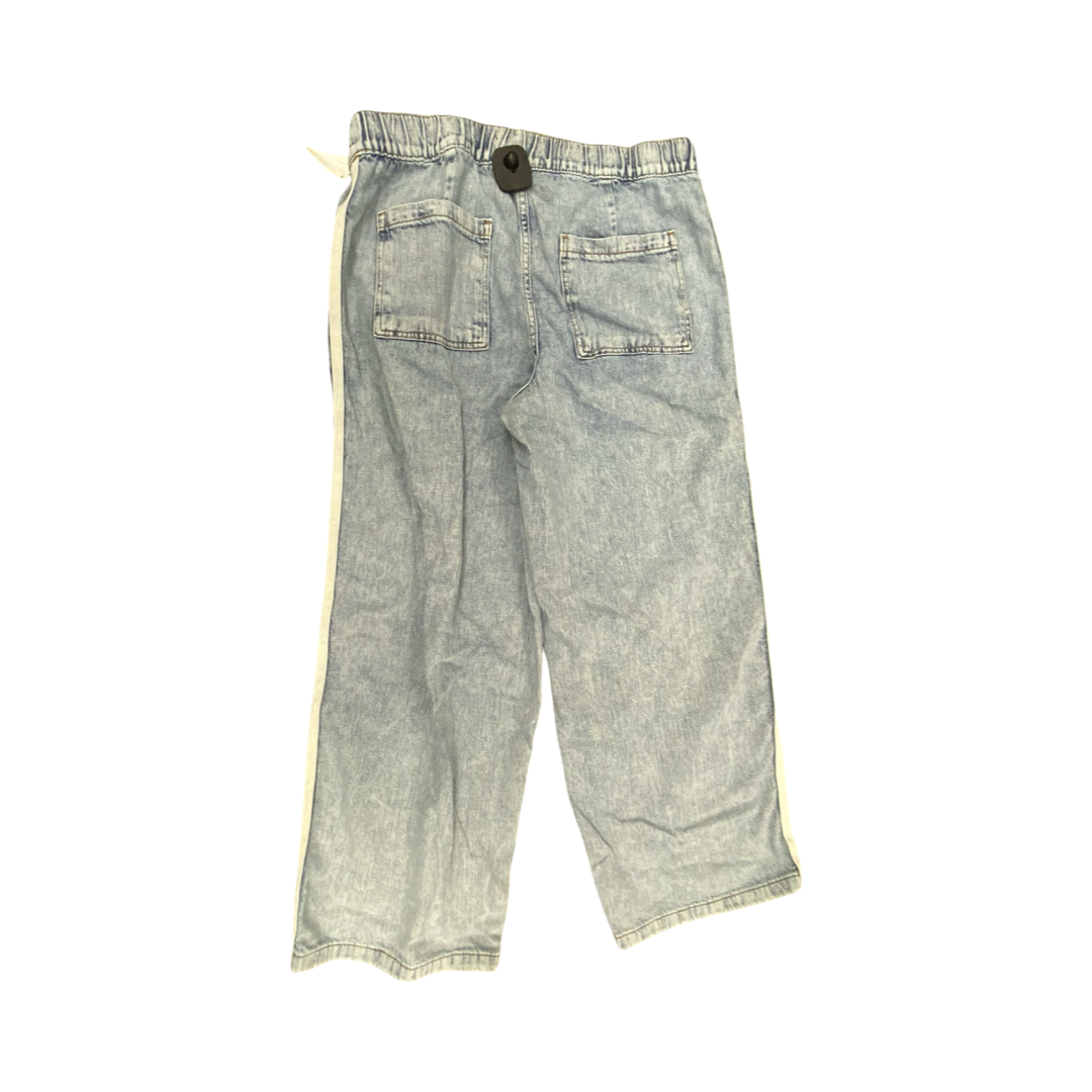 Jeans Wide Leg By Gap In Blue Denim, Size:M