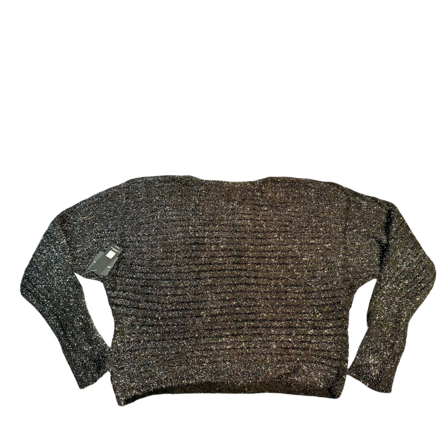 Sweater By Rd Style In Black & Silver, Size: L
