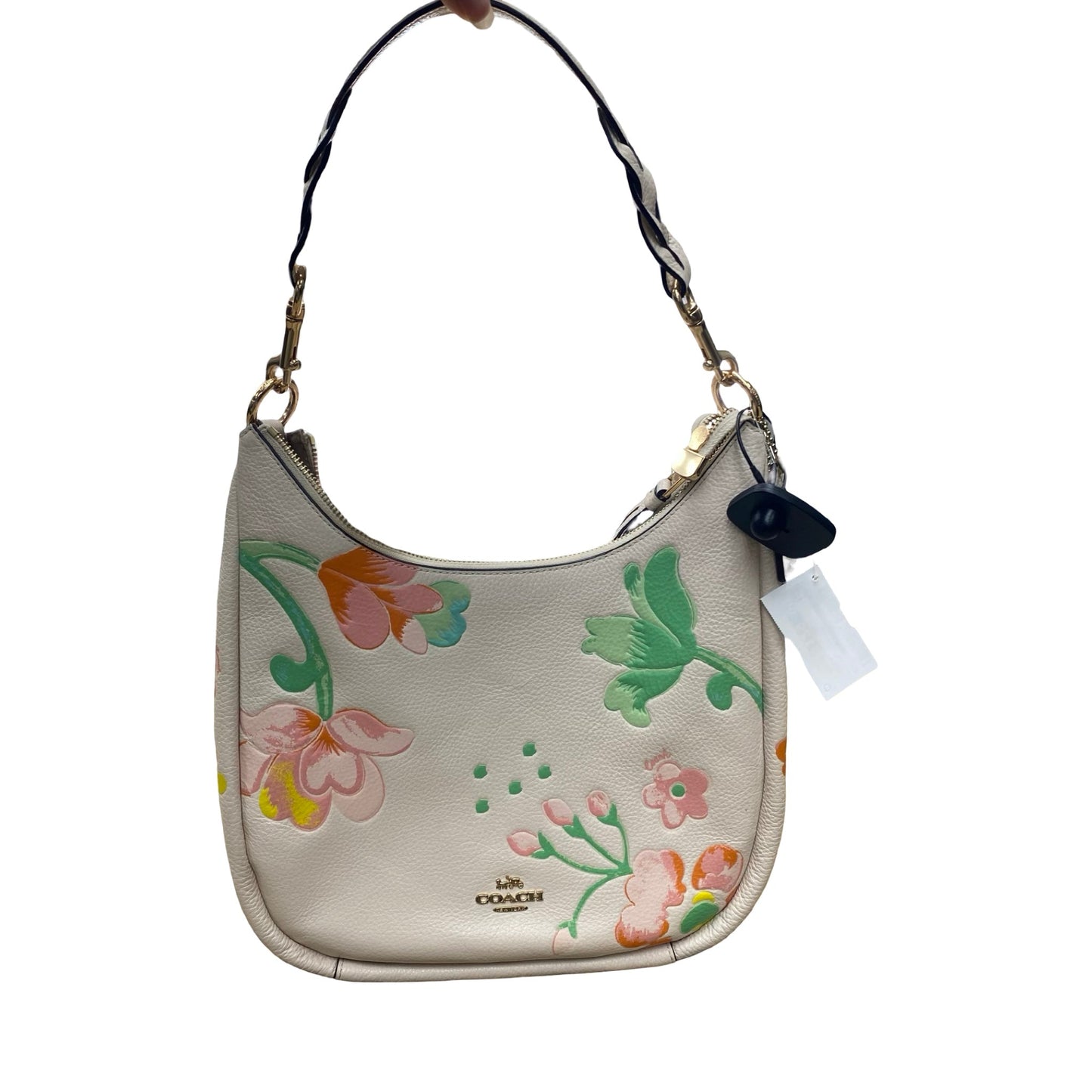 Handbag Designer By Coach In Floral Print, Size:Medium