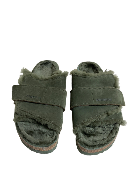Sandals Flats By Birkenstock In Green, Size:9