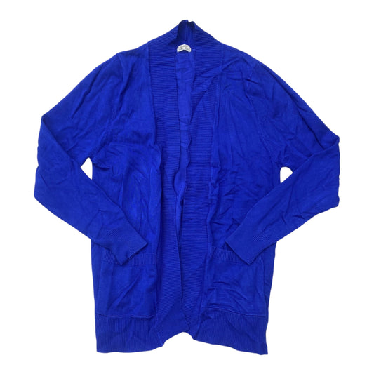 Sweater Cardigan By Clothes Mentor In Blue, Size:1X