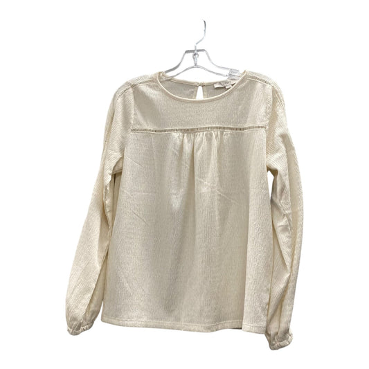 Top Ls By Loft In Cream, Size:S