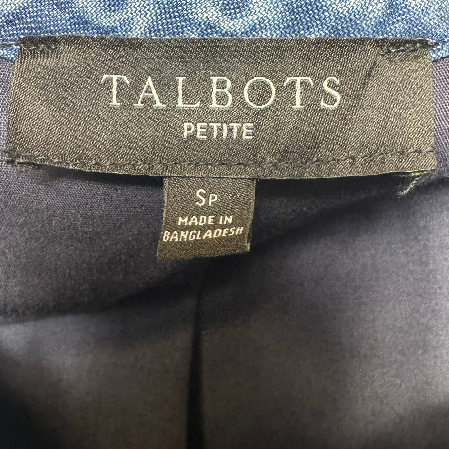Jacket Denim By Talbots In Blue Denim, Size: S Petite