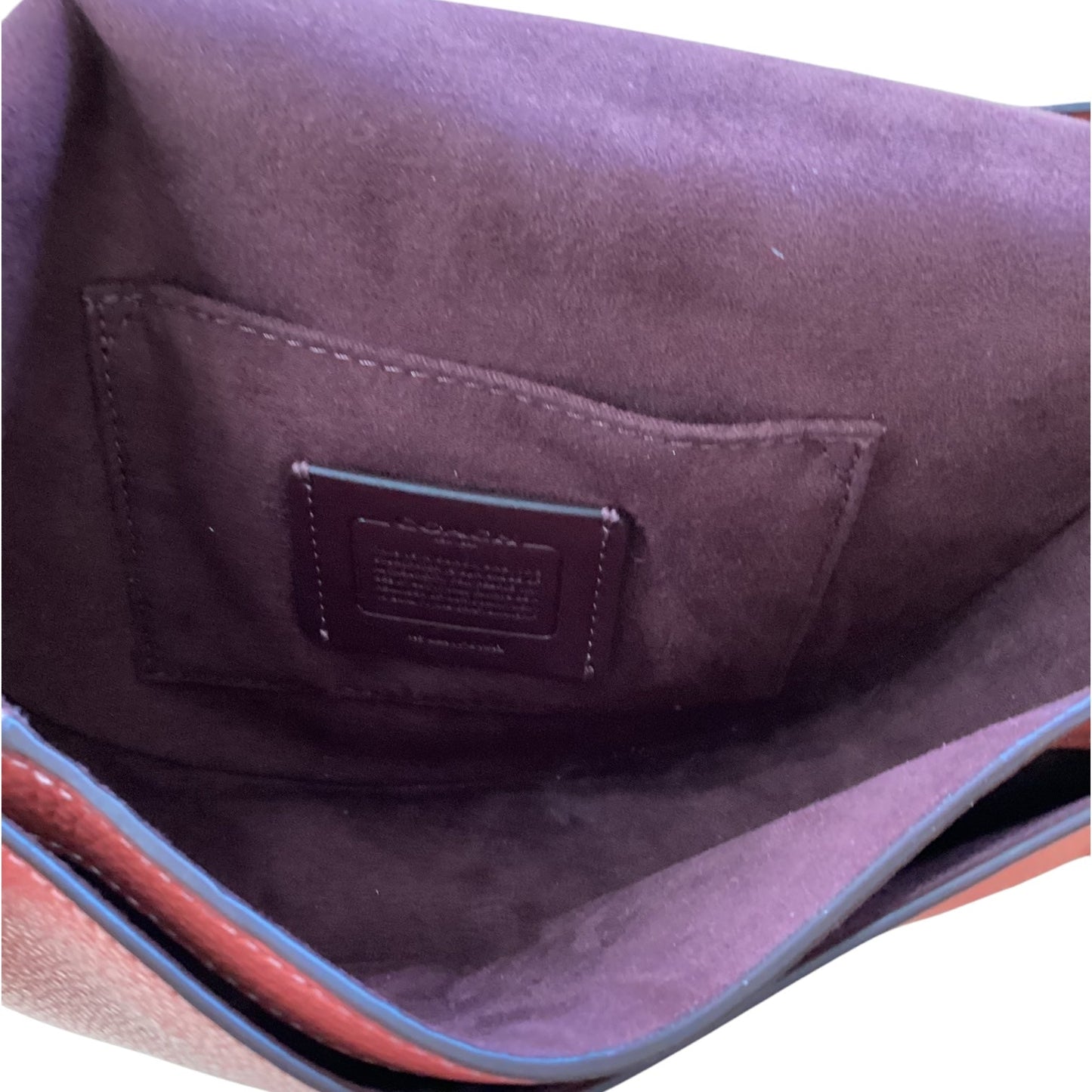 Crossbody Designer By Coach In Coral, Size:Small