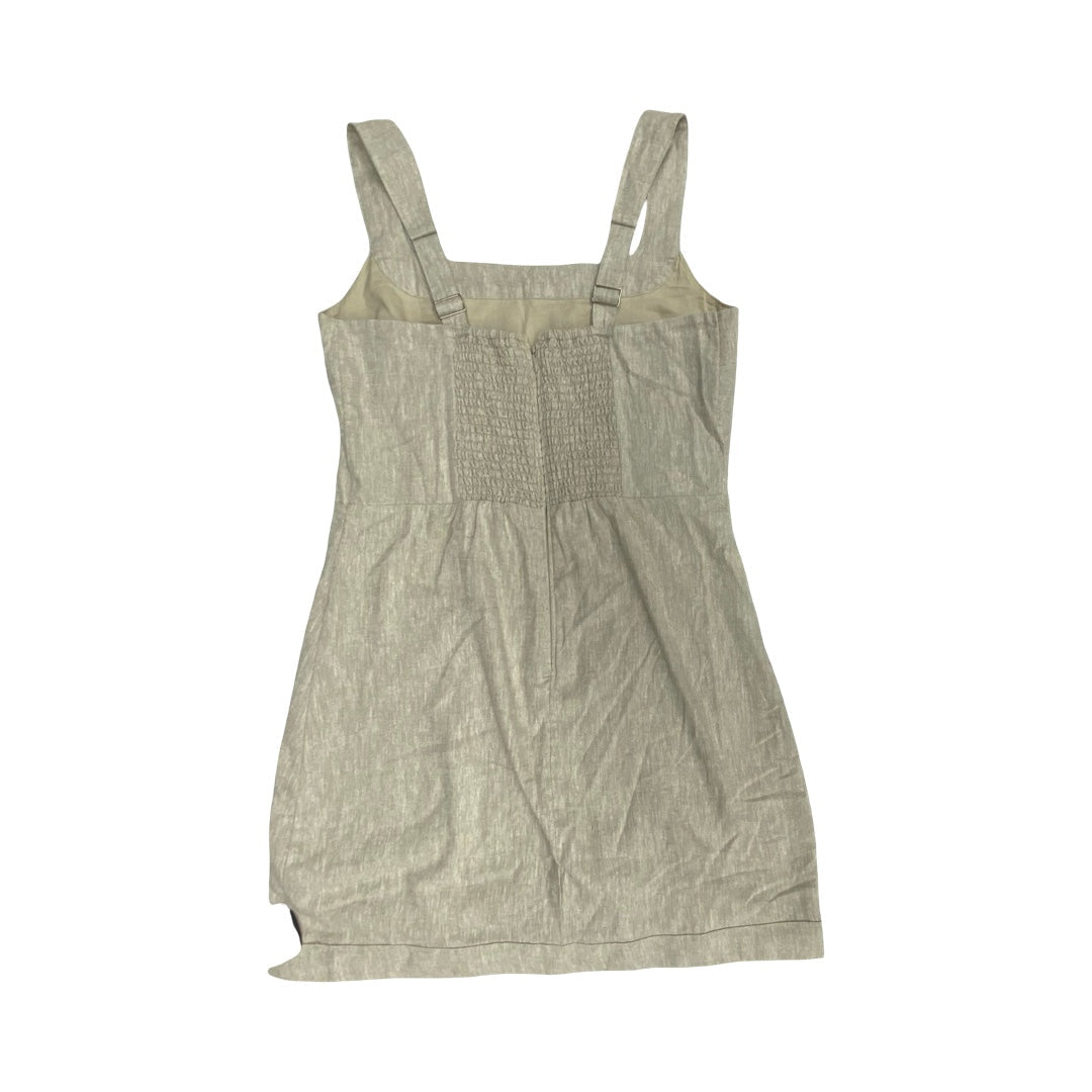 Dress Casual Midi By Abercrombie And Fitch In Beige, Size:M